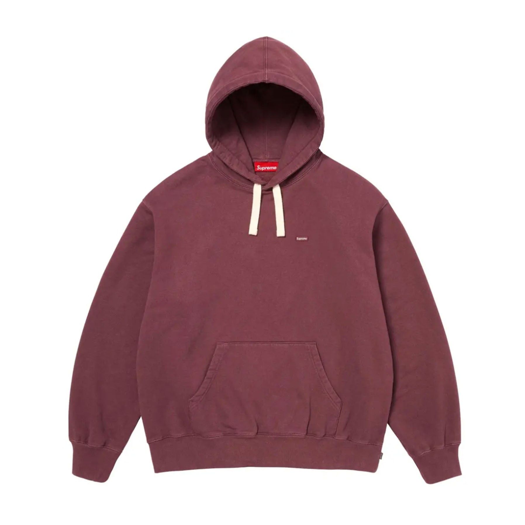 Supreme Small Box Drawcord Hooded Sweatshirt Maroon
