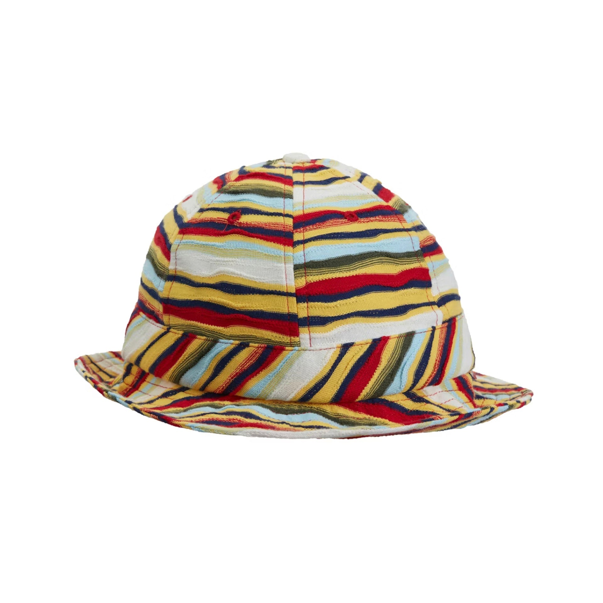 Supreme Textured Stripe Bell Hat Red