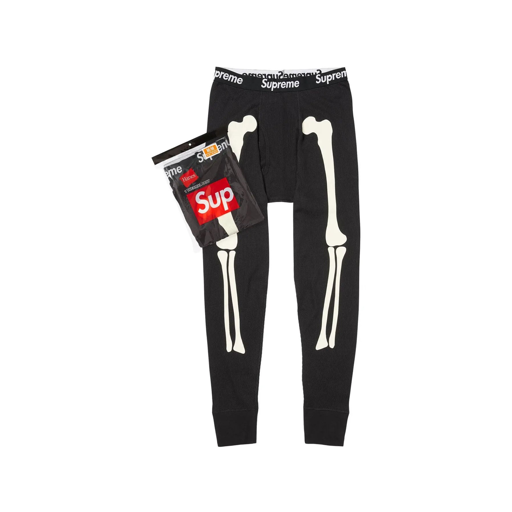 Supreme Hanes Bones Thermal Pant (1 Pack) Black