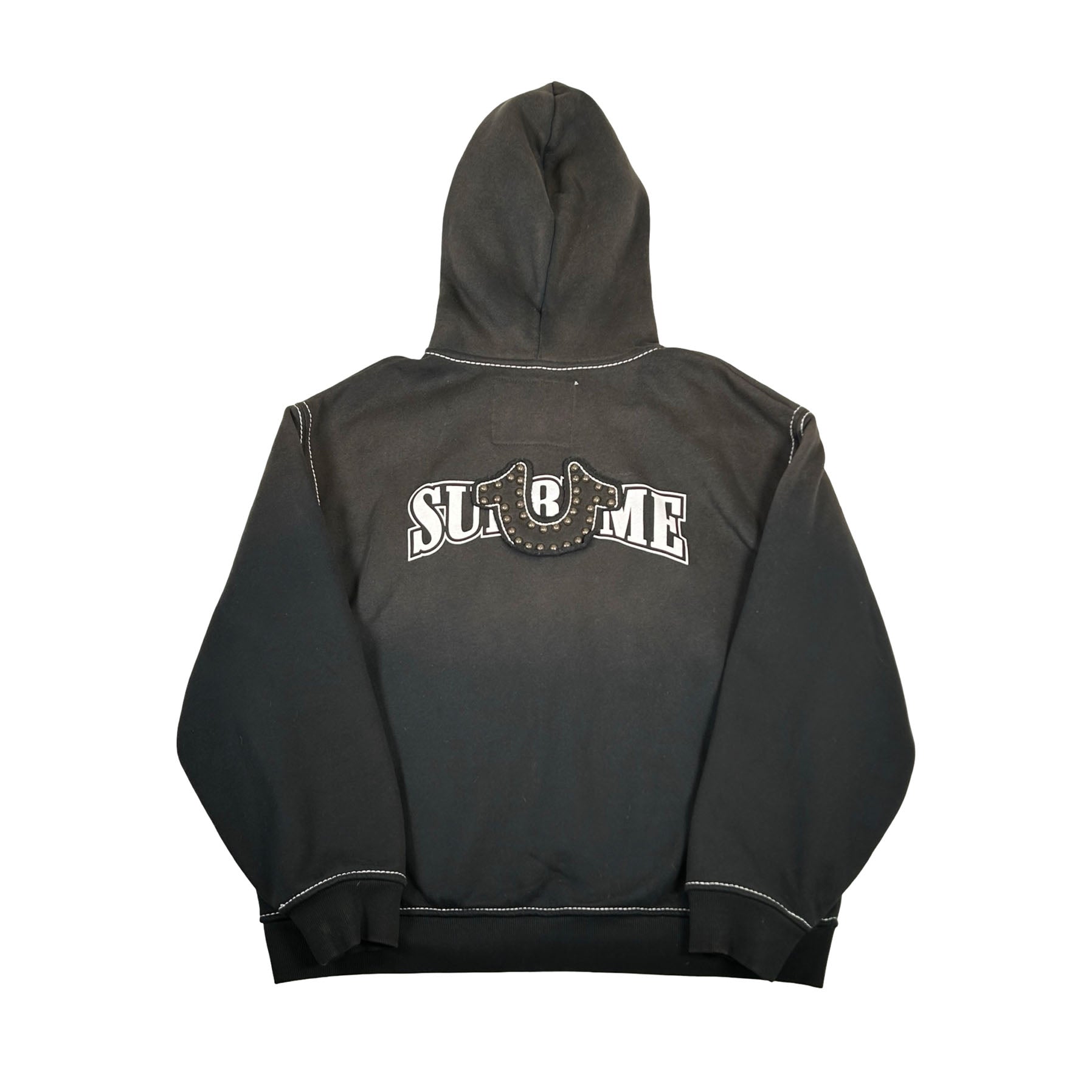 Supreme True Religion Zip Up Hooded Sweatshirt (FW25) Black [USED] - L (Used)