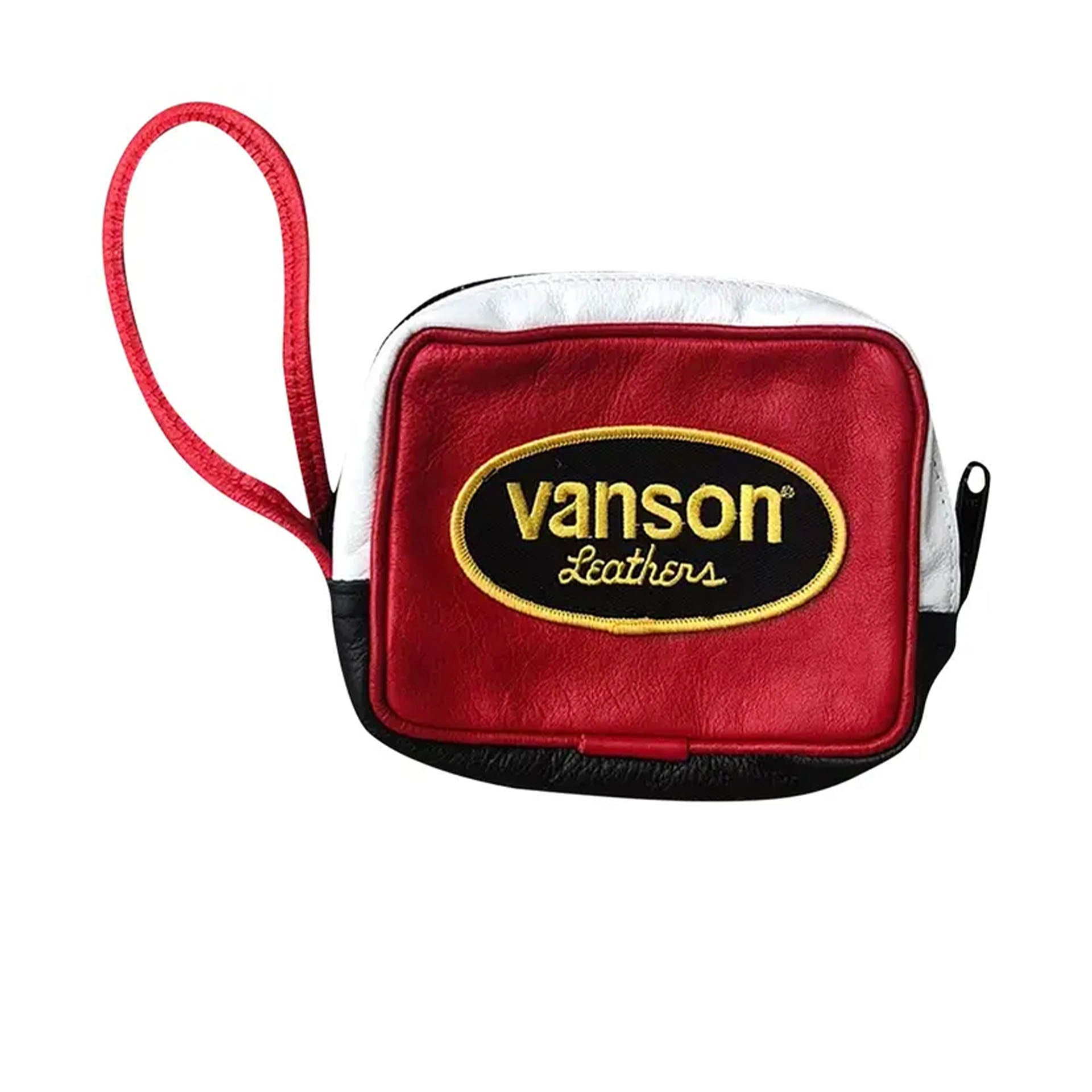 Supreme Vanson Leather Wristbag Red