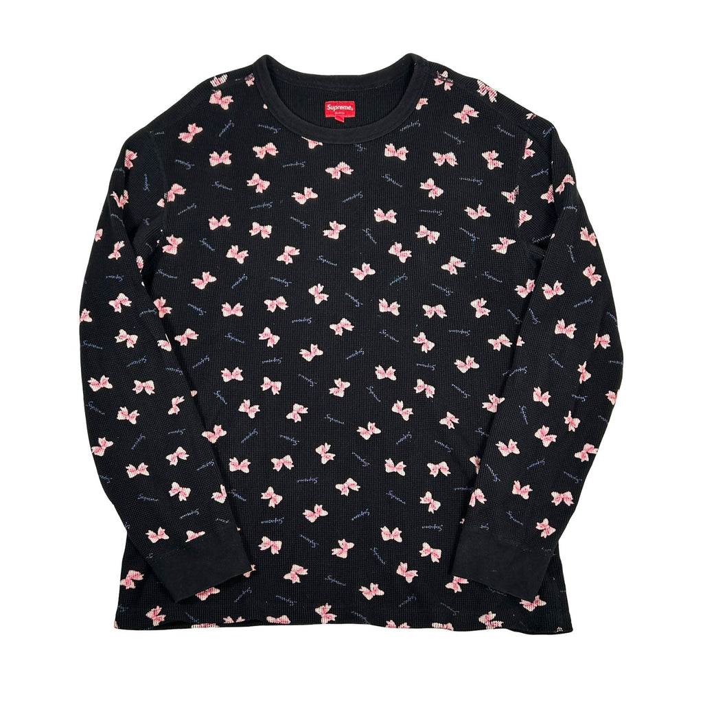 Supreme Bow Waffle Thermal Black [Used] - L (Used)