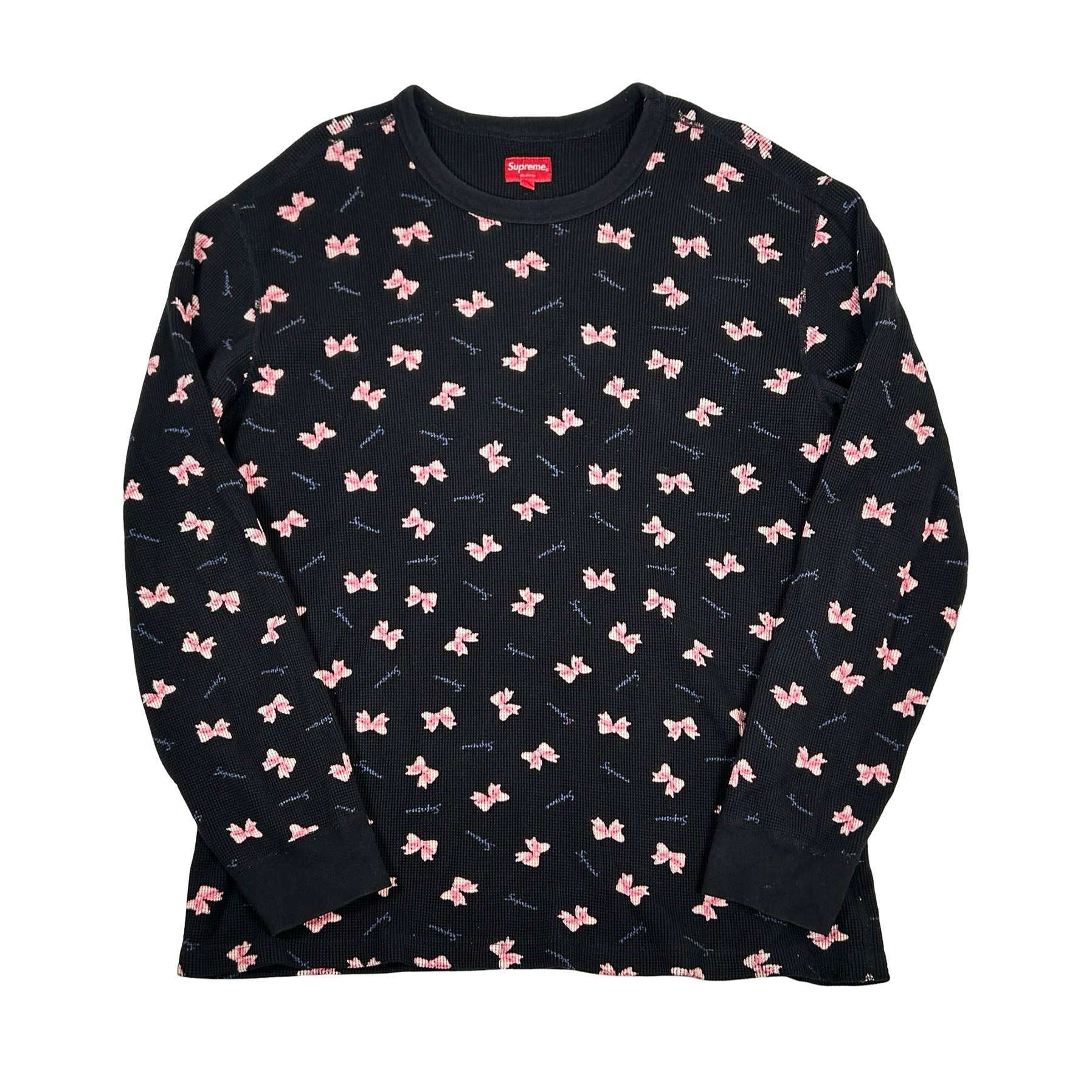 Supreme Bow Waffle Thermal Black [Used] - L (Used)