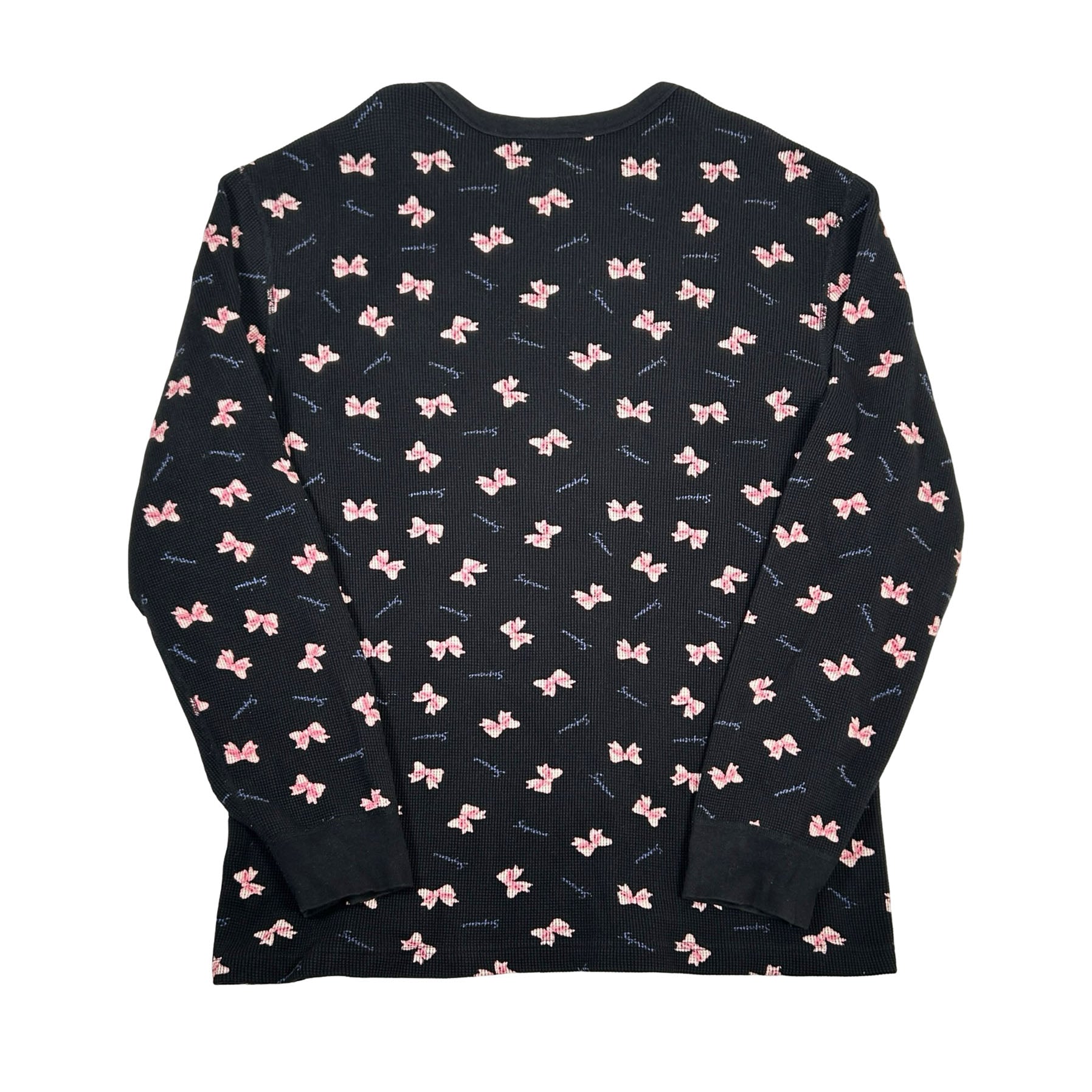 Supreme Bow Waffle Thermal Black [Used] - L (Used)