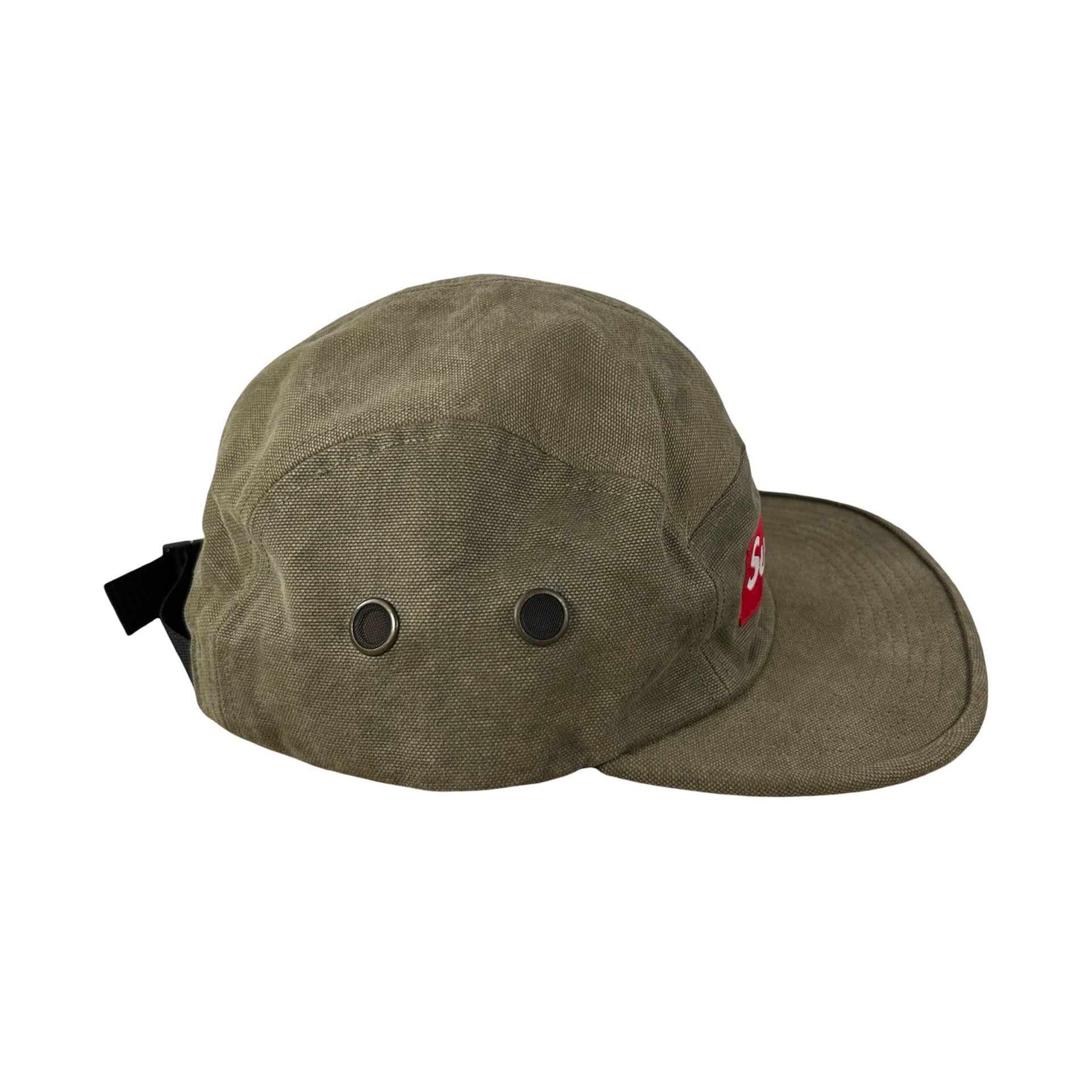 Supreme Washed Canvas Camp Cap (FW19) Olive [USED]