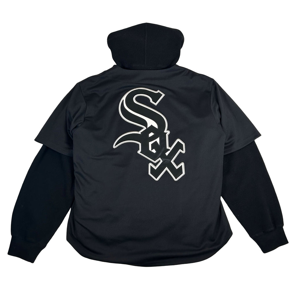 Supreme Chicago White Sox Hooded Baseball Jersey Black [USED] - S (Used)