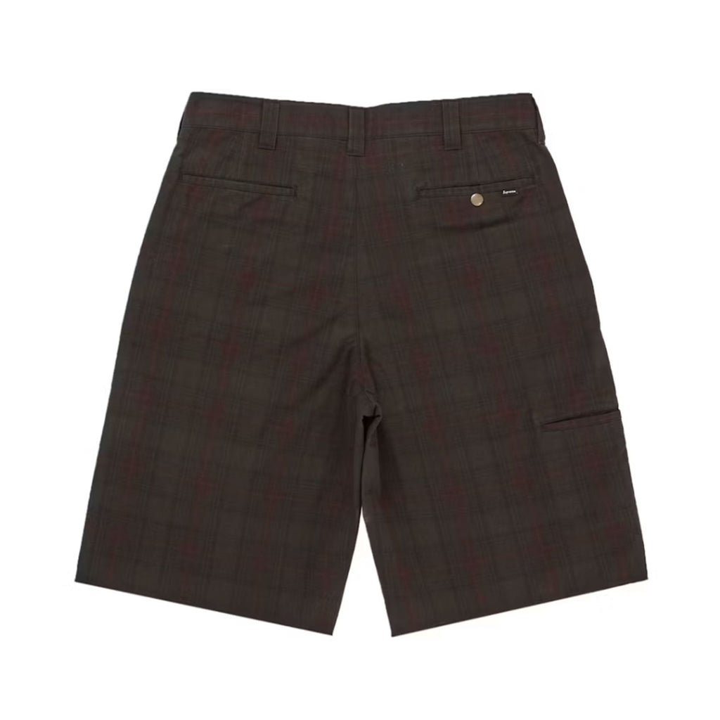 Supreme Work Short (SS26) Black Plaid