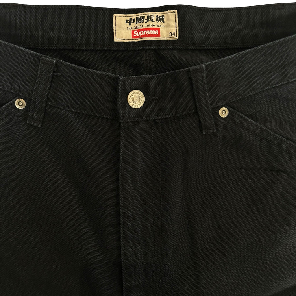 Supreme The Great China Wall Double Knee Painter Pant Black [USED] - 34 (Used)