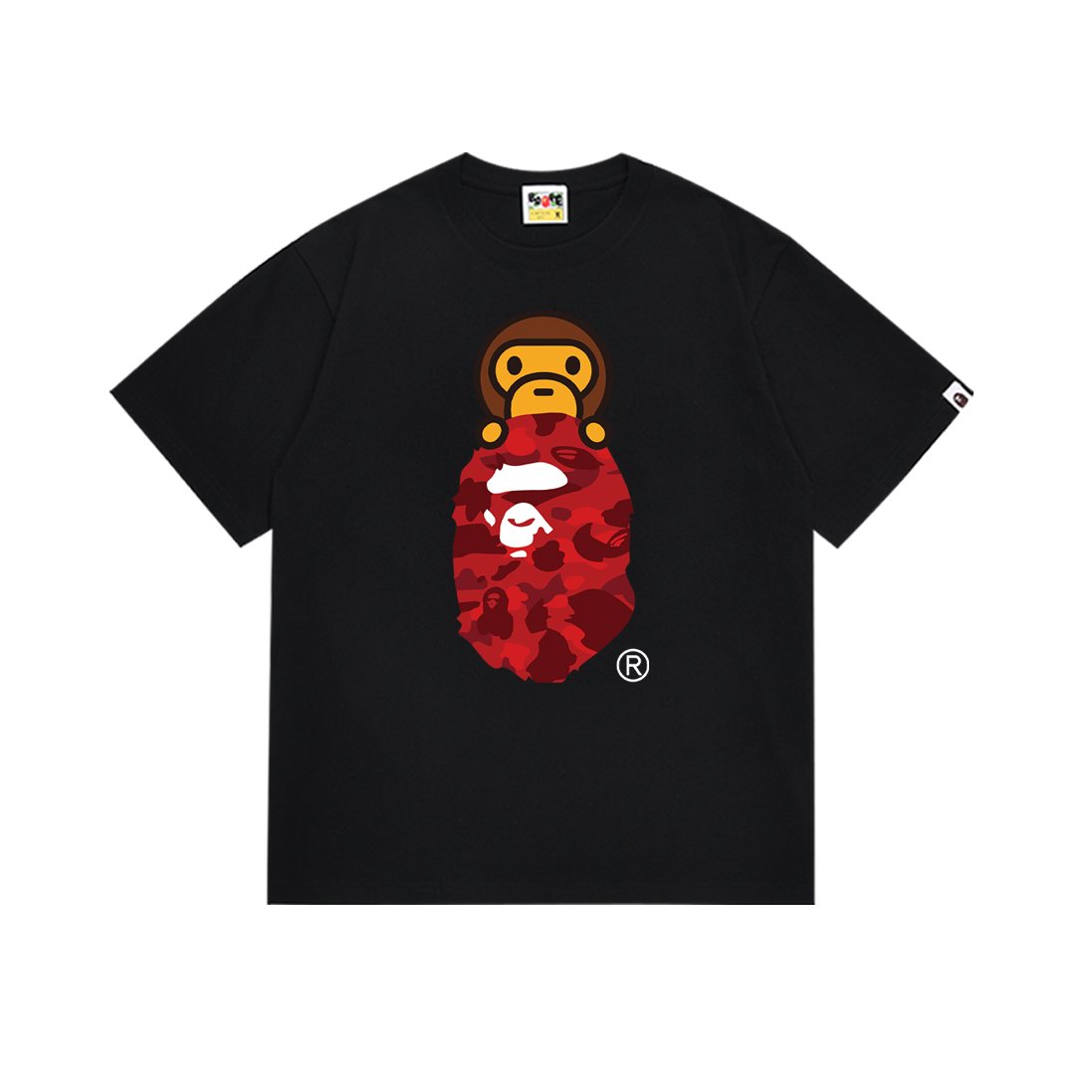 BAPE Camo Ape-Head Graphic T-Shirt — front