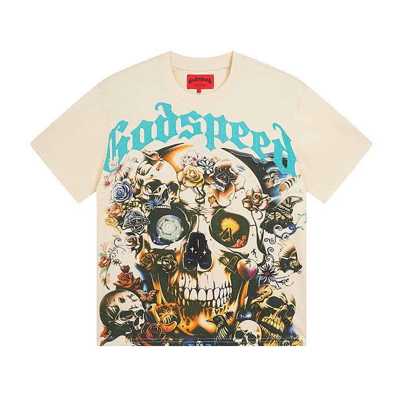 Godspeed Skull & Roses Graphic T-Shirt — hero