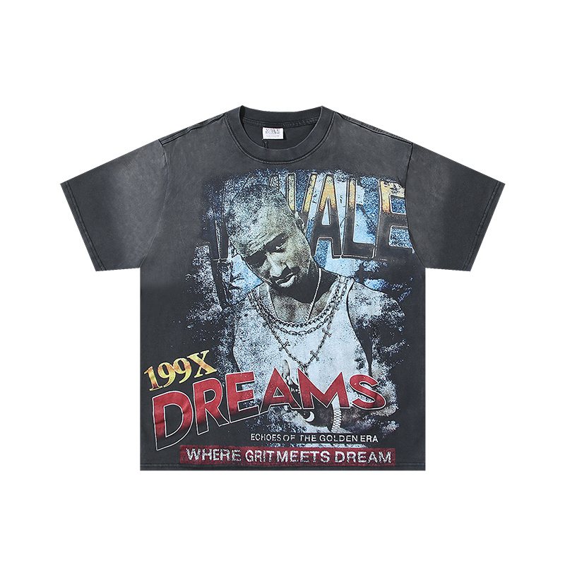 VALE USA Golden Era Washed Graphic T-Shirt — hero