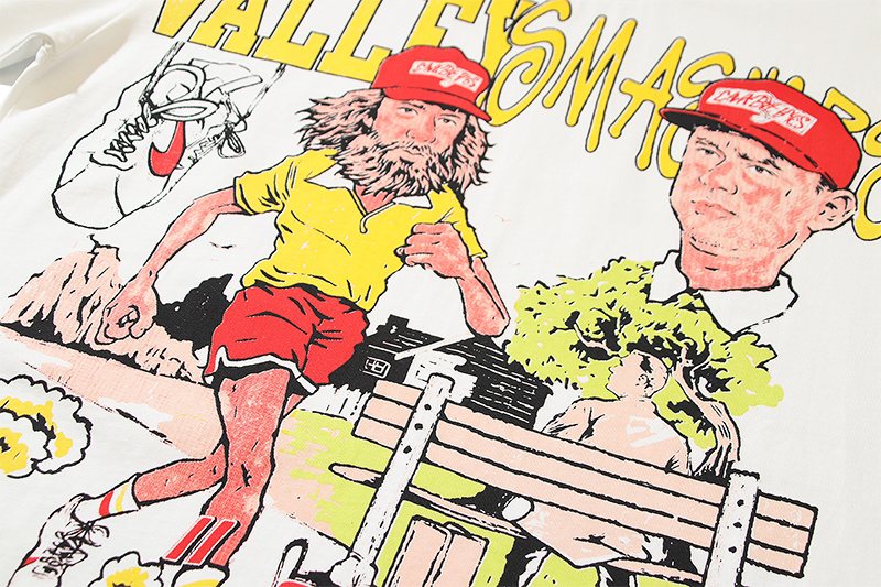 VALE USA Washed Front Graphic Short-Sleeve T-Shirt — detail