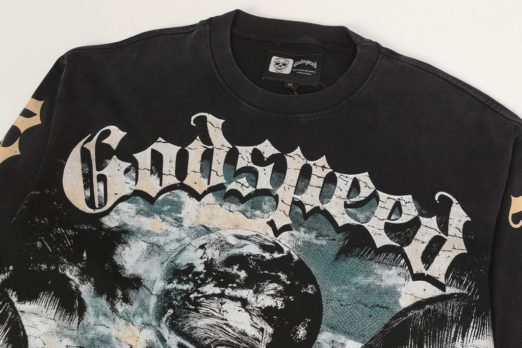 Godspeed Pacific Paradise Graphic Long-Sleeve T-Shirt — detail