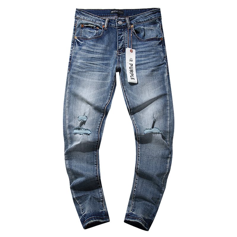 Purple Brand Distressed Blue Jeans — hero