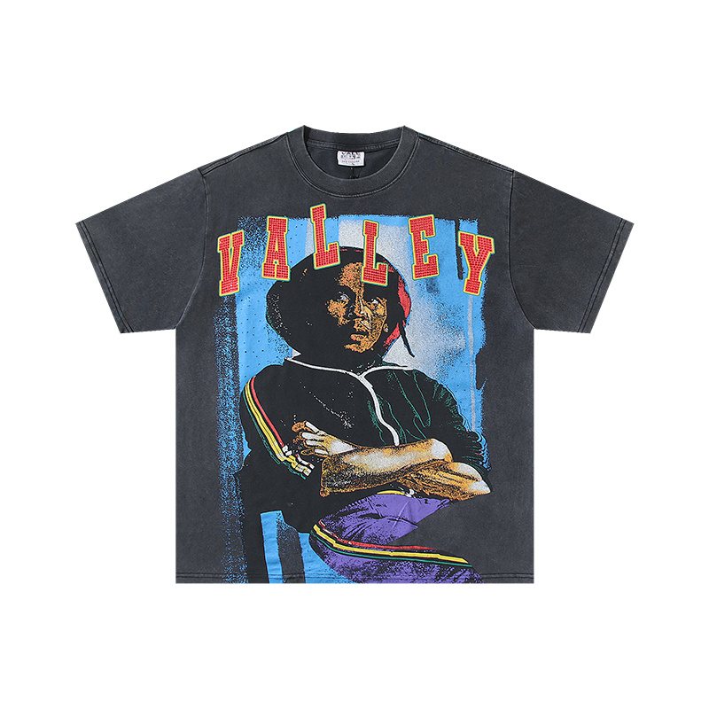 VALE USA Portrait Graphic Short-Sleeve T-Shirt — hero