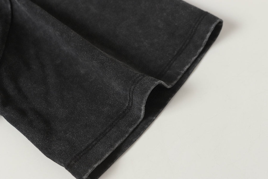 Godspeed Distressed Rhinestone Graphic T-Shirt — detail