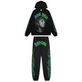Sp5der Portrait Graphic Hoodie & Jogger Matching Set — hero