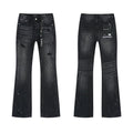 Purple Brand Black Paint Splatter Distressed Jeans — hero