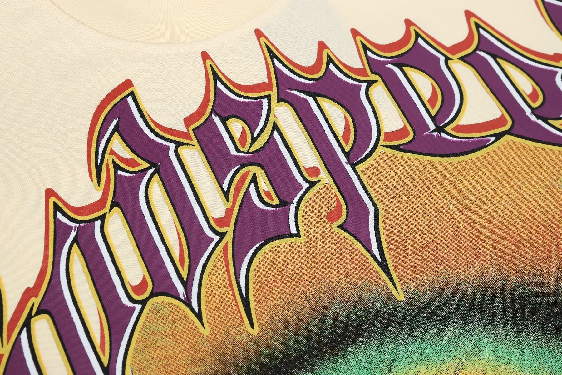 Godspeed Skull & Purple G Graphic T-Shirt — detail
