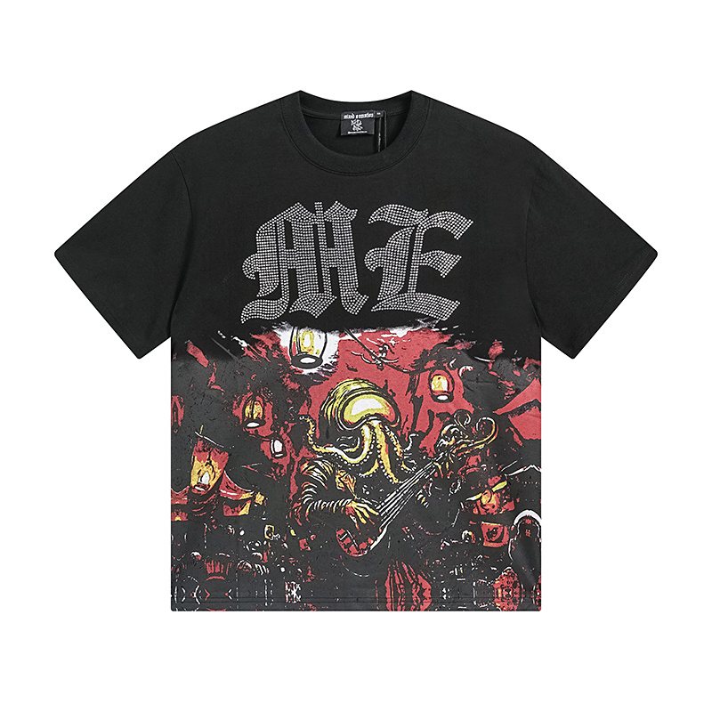 MIXED EMOTION Gothic Illustrated Graphic T-Shirt — hero