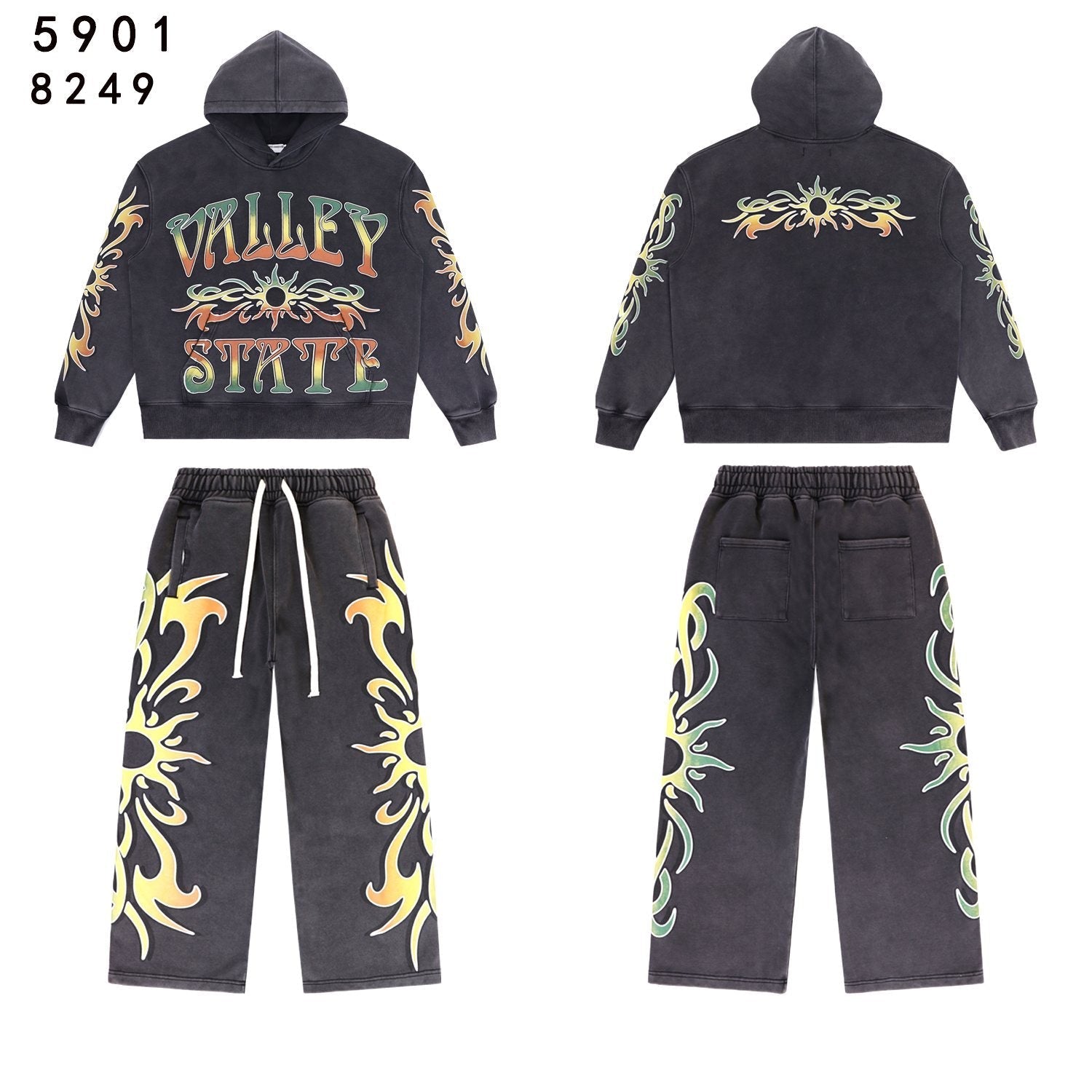 VALLEY Dreams Graphic Hoodie & Sweatpants Set — front