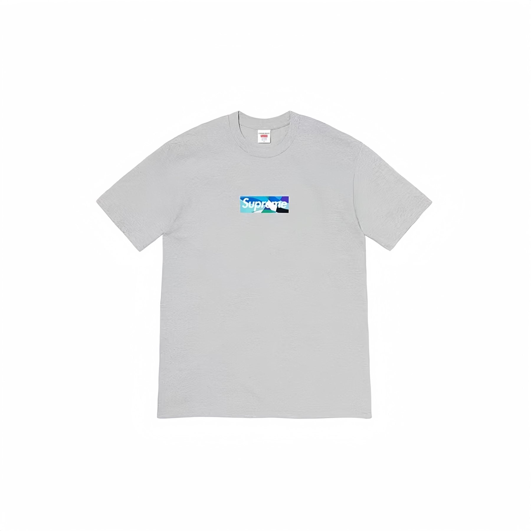 Supreme Blue/Teal Box Logo Short-Sleeve T-Shirt — front