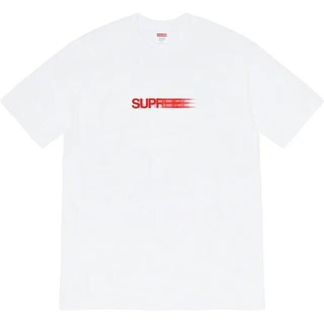 Supreme Red Motion Wordmark T-Shirt — front