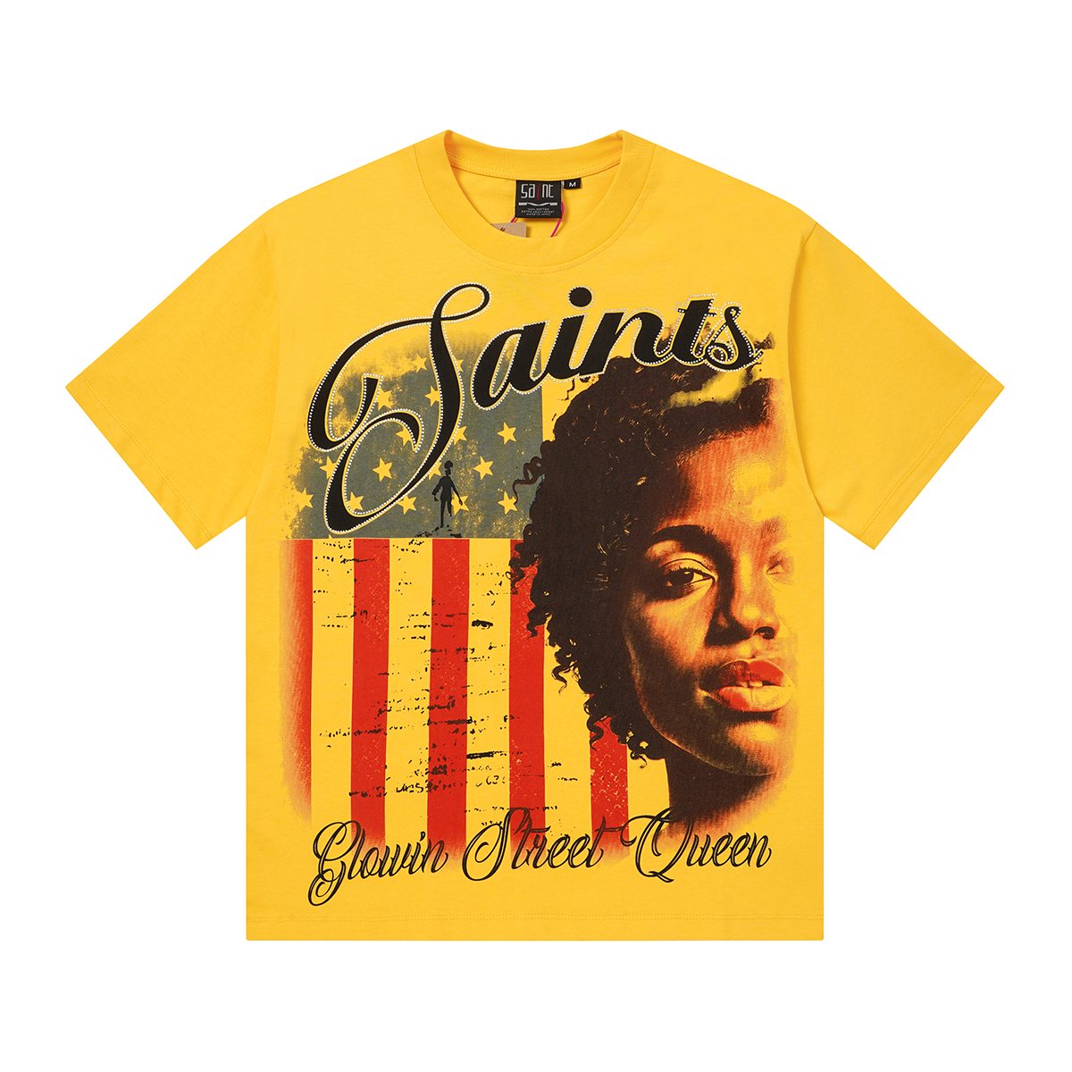 SAINT Glowing Street Queen Graphic T-Shirt — front
