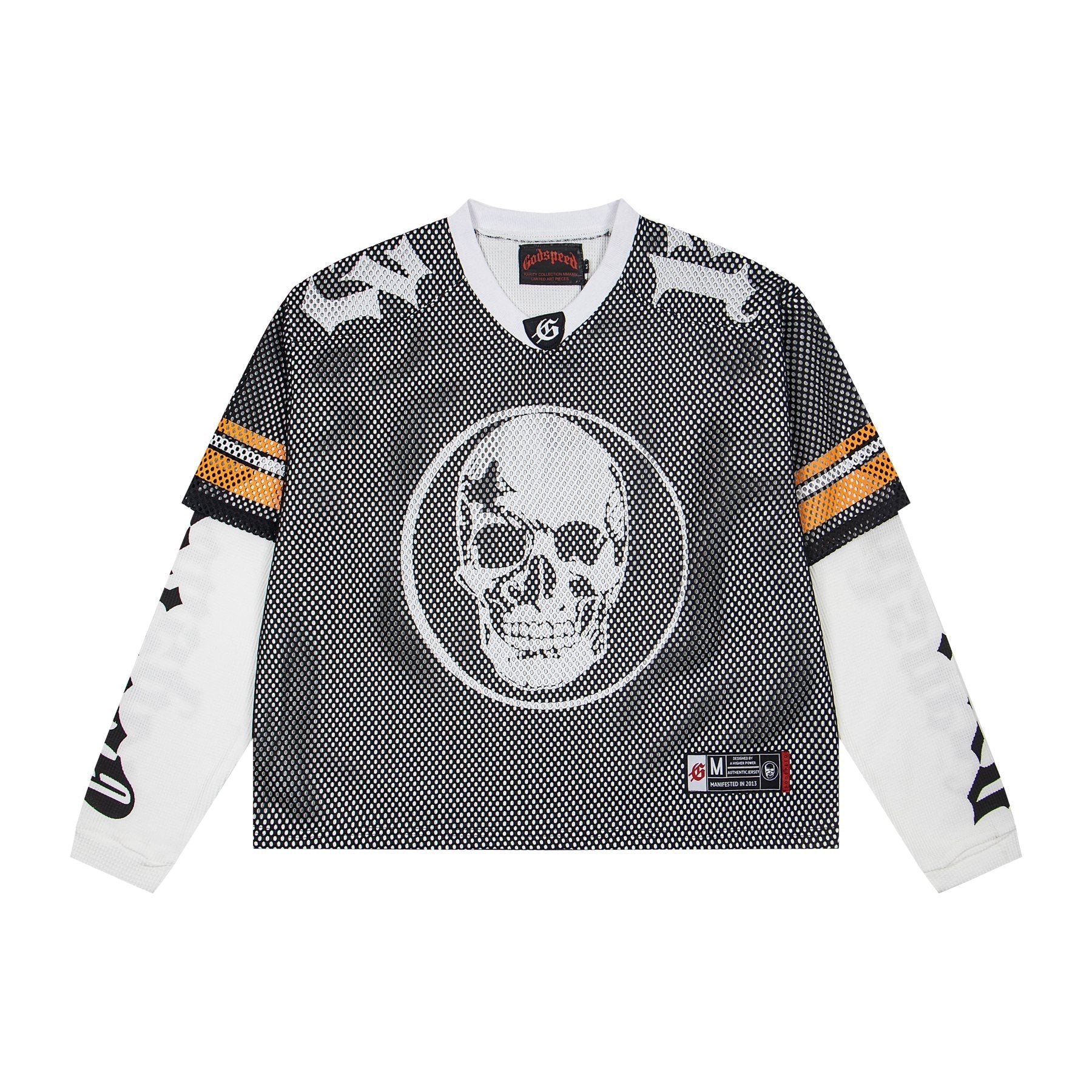 Godspeed Skull Mesh Jersey Long-Sleeve T-Shirt — front