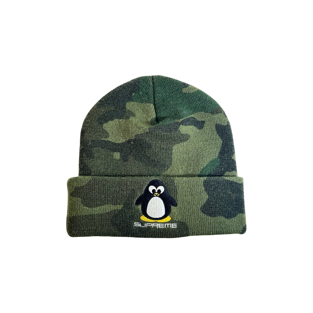 Supreme Penguin Beanie Woodland Camo [USED]