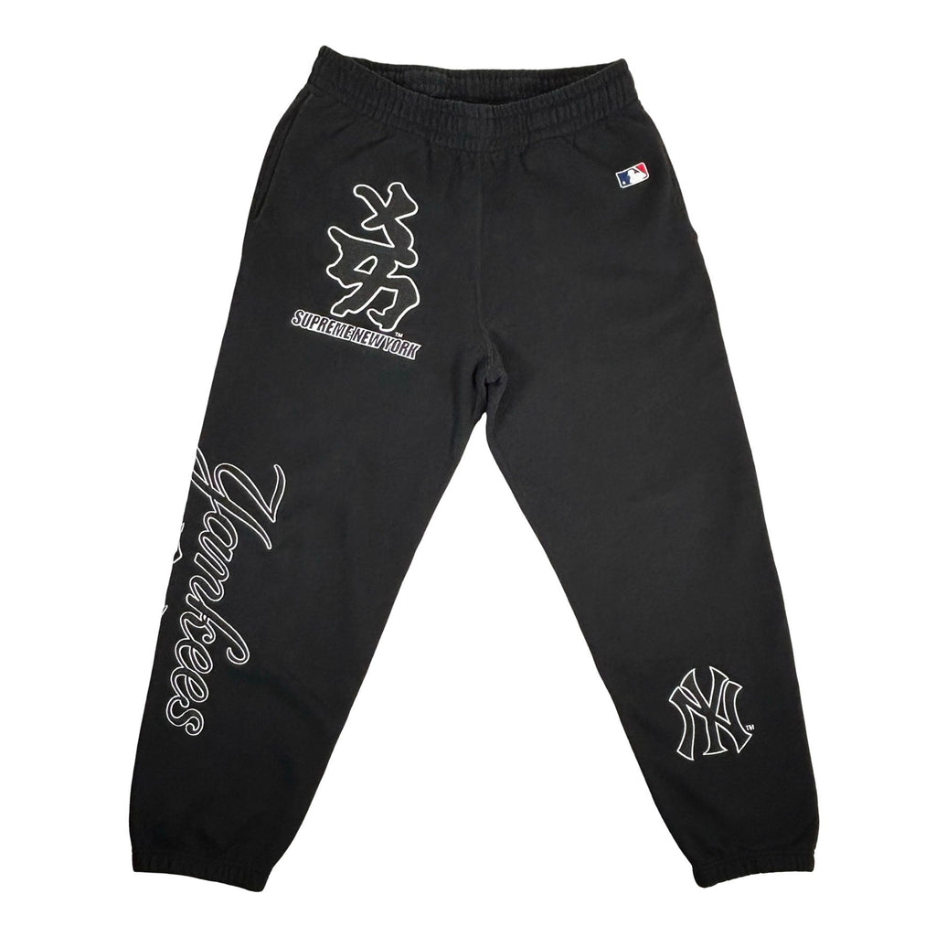 Supreme New York Yankees Kanji Sweatpant Black [USED] - S (Used)