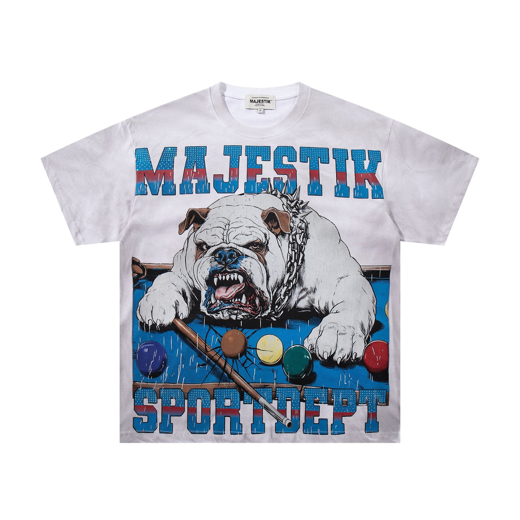 MAJESTIK Bulldog Billiards Graphic T-Shirt — hero