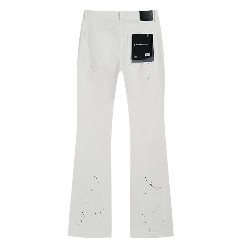Purple Brand Paint-Splatter Jeans — back