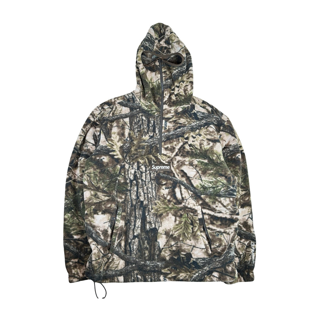 Supreme Polartec Face Mask Half Zip Hooded Sweatshirt Realtree AP Camo [USED] - L (Used2)