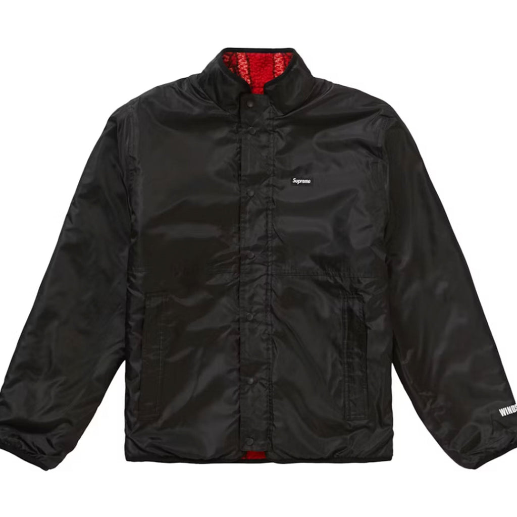Supreme Reversible Bandana Fleece Jacket Red