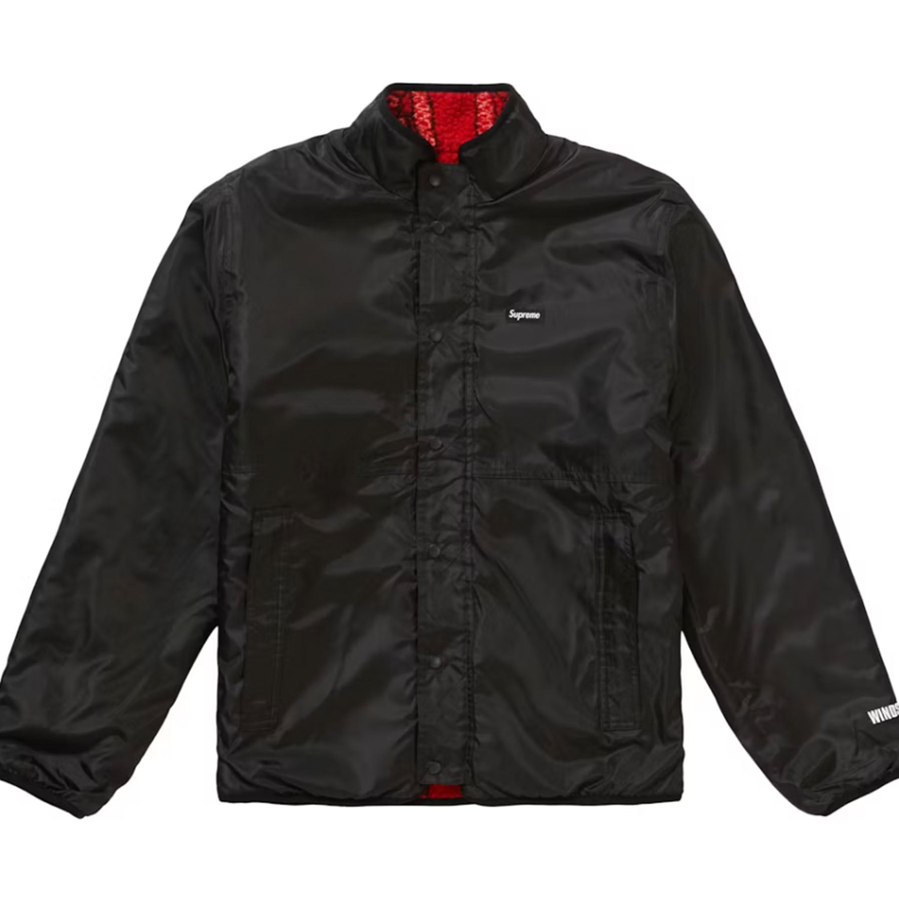 Supreme Reversible Bandana Fleece Jacket Red