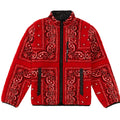 Supreme Reversible Bandana Fleece Jacket Red