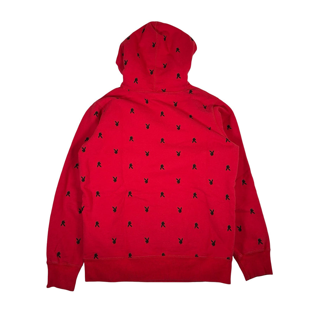 Supreme/Playboy Hooded Sweatshirt (FW15) Red [USED] - M (Used)