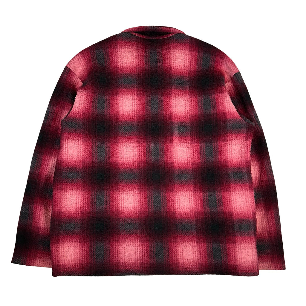 Supreme Shadow Plaid Fleece Shirt Red [USED] - S (Used)