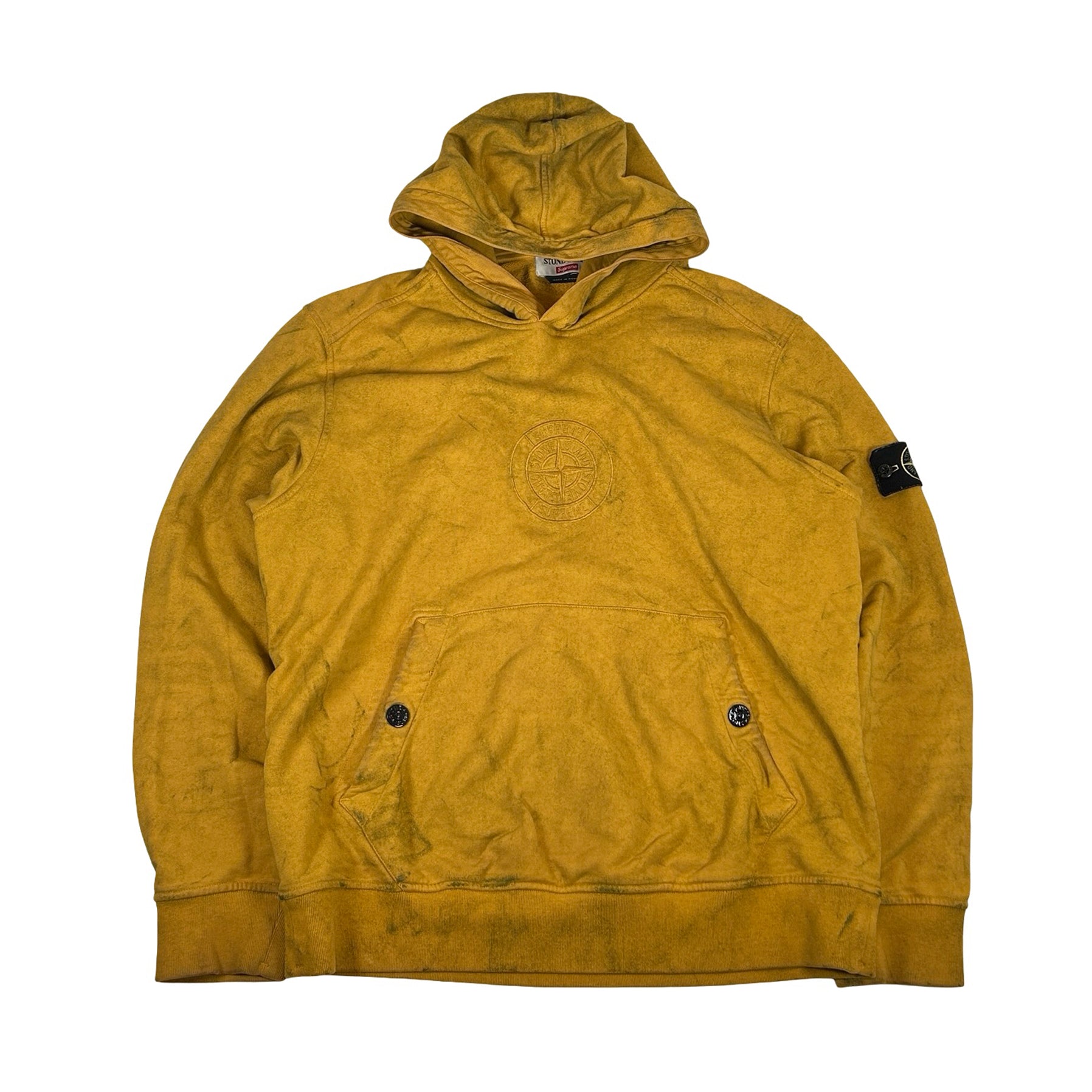 Supreme Stone Island Hooded Sweatshirt (SS19) Olive [USED] - L (Used)