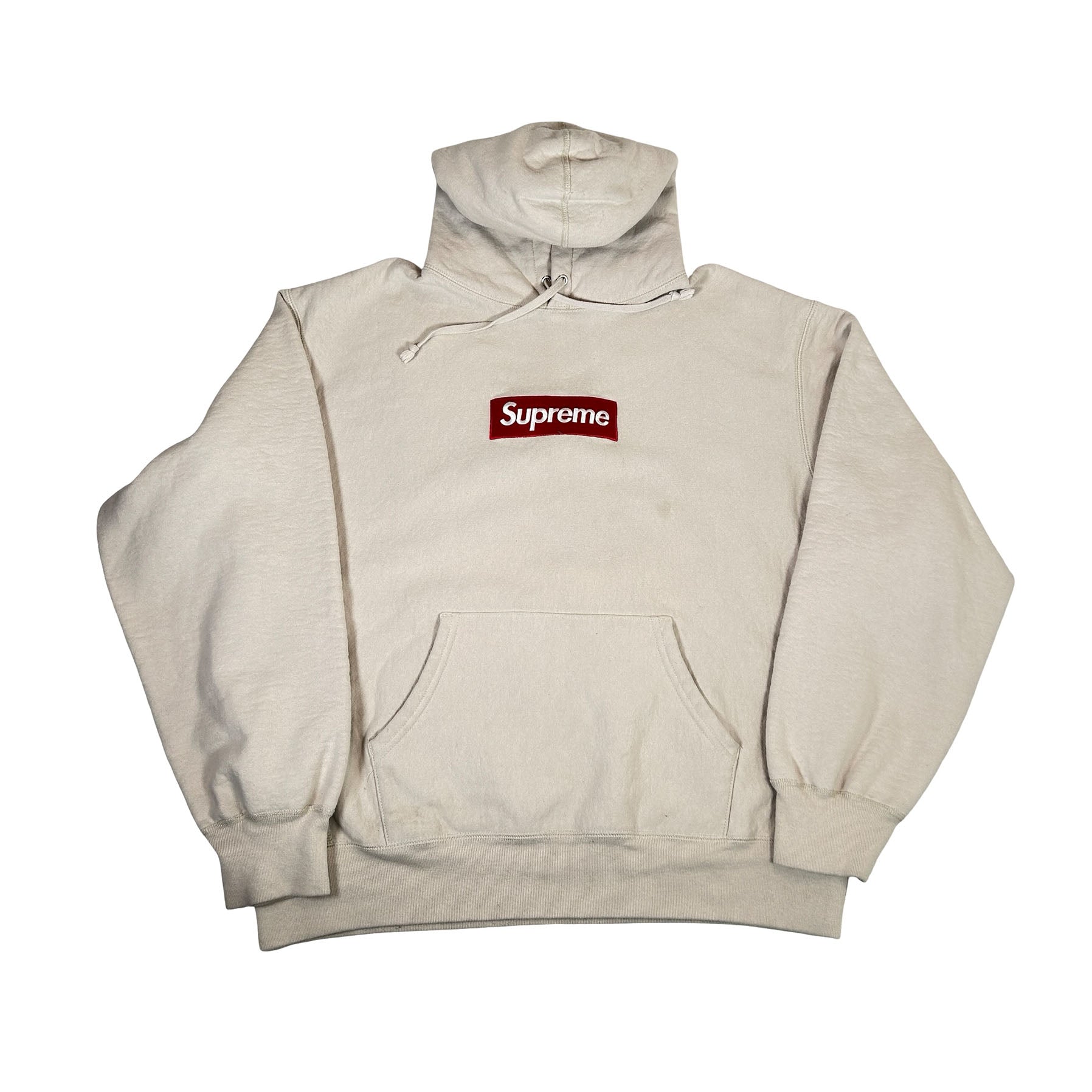 Supreme Box Logo Hooded Sweatshirt Sweatshirt (FW24) Stone [USED] - M (Used)
