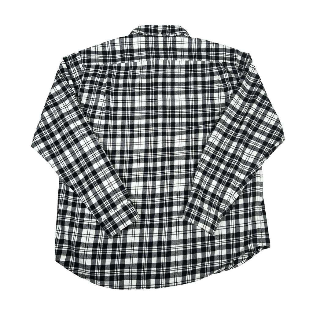 Supreme Plaid Flannel Shirt (FW25) White [USED] - L (Used)