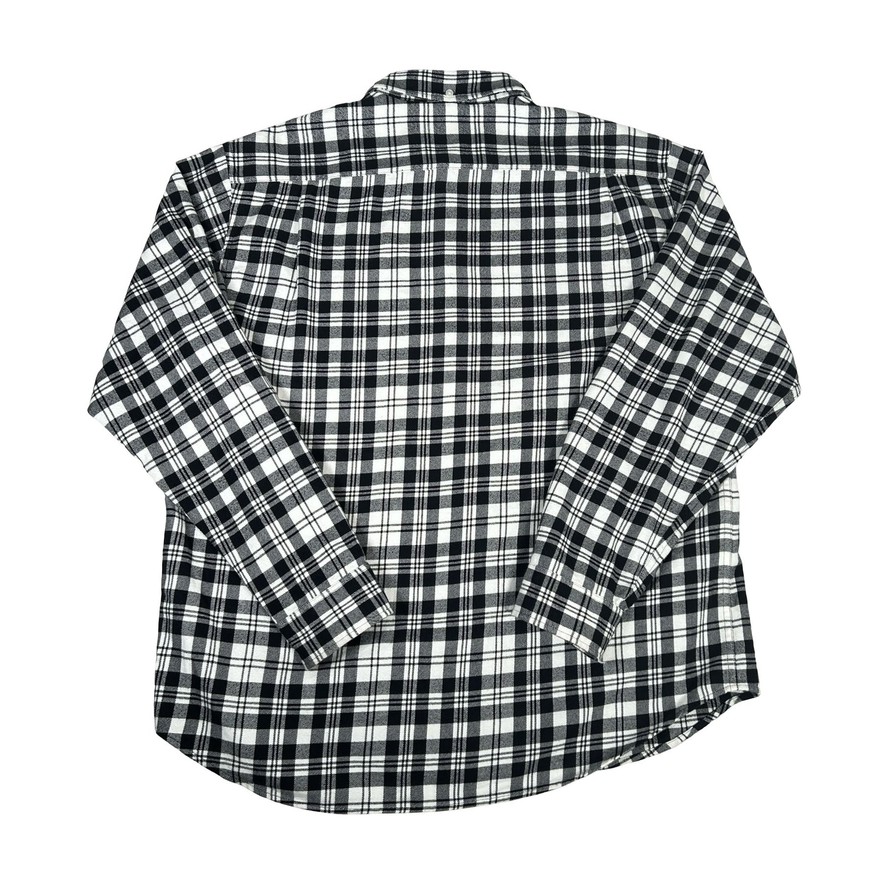 Supreme Plaid Flannel Shirt (FW25) White [USED] - L (Used)
