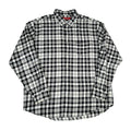 Supreme Plaid Flannel Shirt (FW25) White [USED] - L (Used)