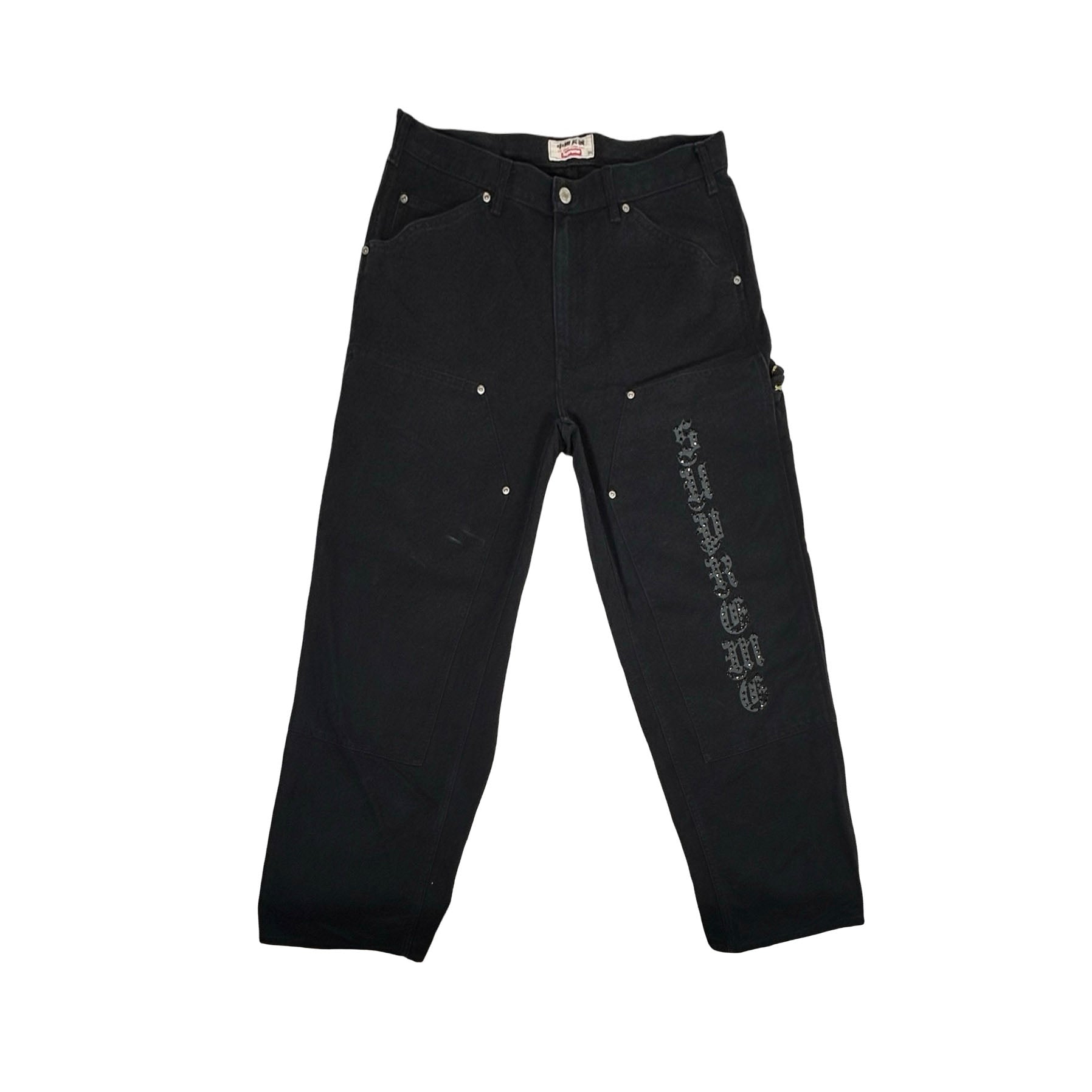 Supreme The Great China Wall Double Knee Painter Pant Black [USED] - 34 (Used)