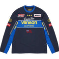 Supreme Vanson Leathers L/S Top Navy