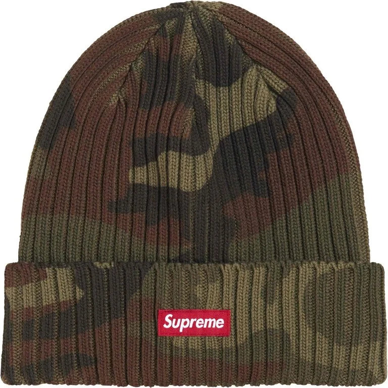 Supreme SS26 Overdyed Beanie Woodland Camo