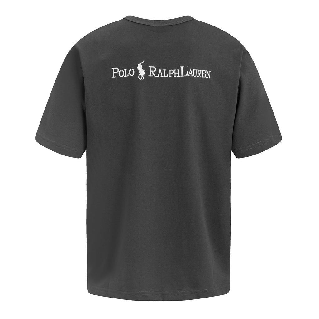 Test2-Ralph Lauren Embroidered Letter Relaxed Crewneck T-Shirt — back