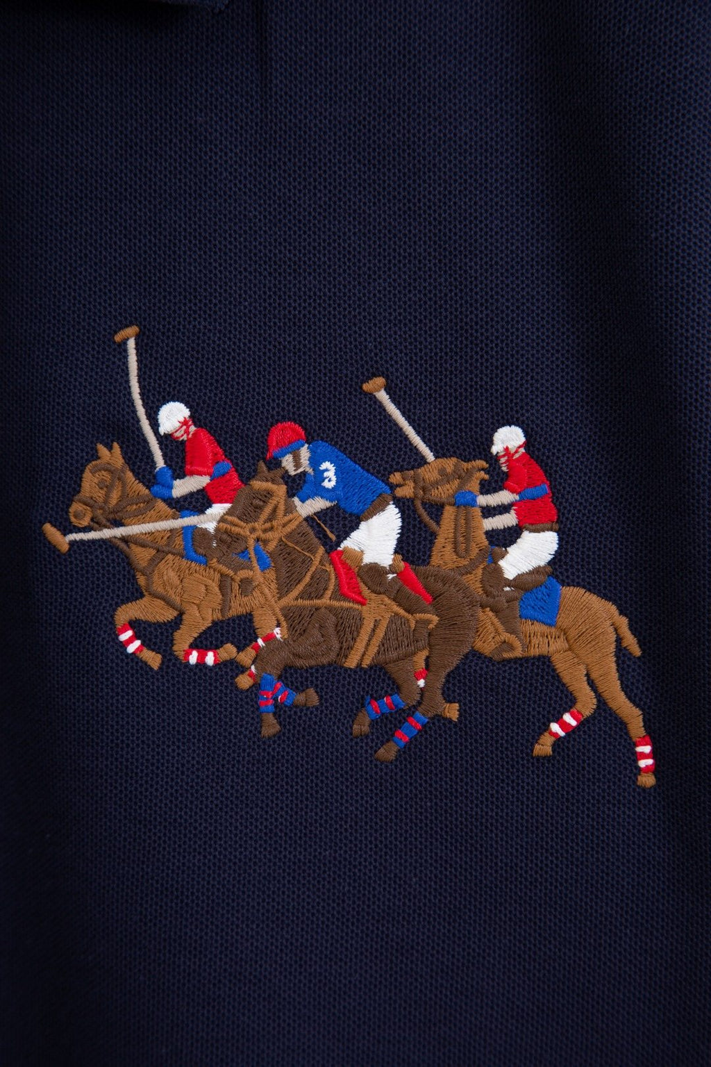 Test2-Ralph Lauren Embroidered Horse Short-Sleeve Polo Shirt — detail