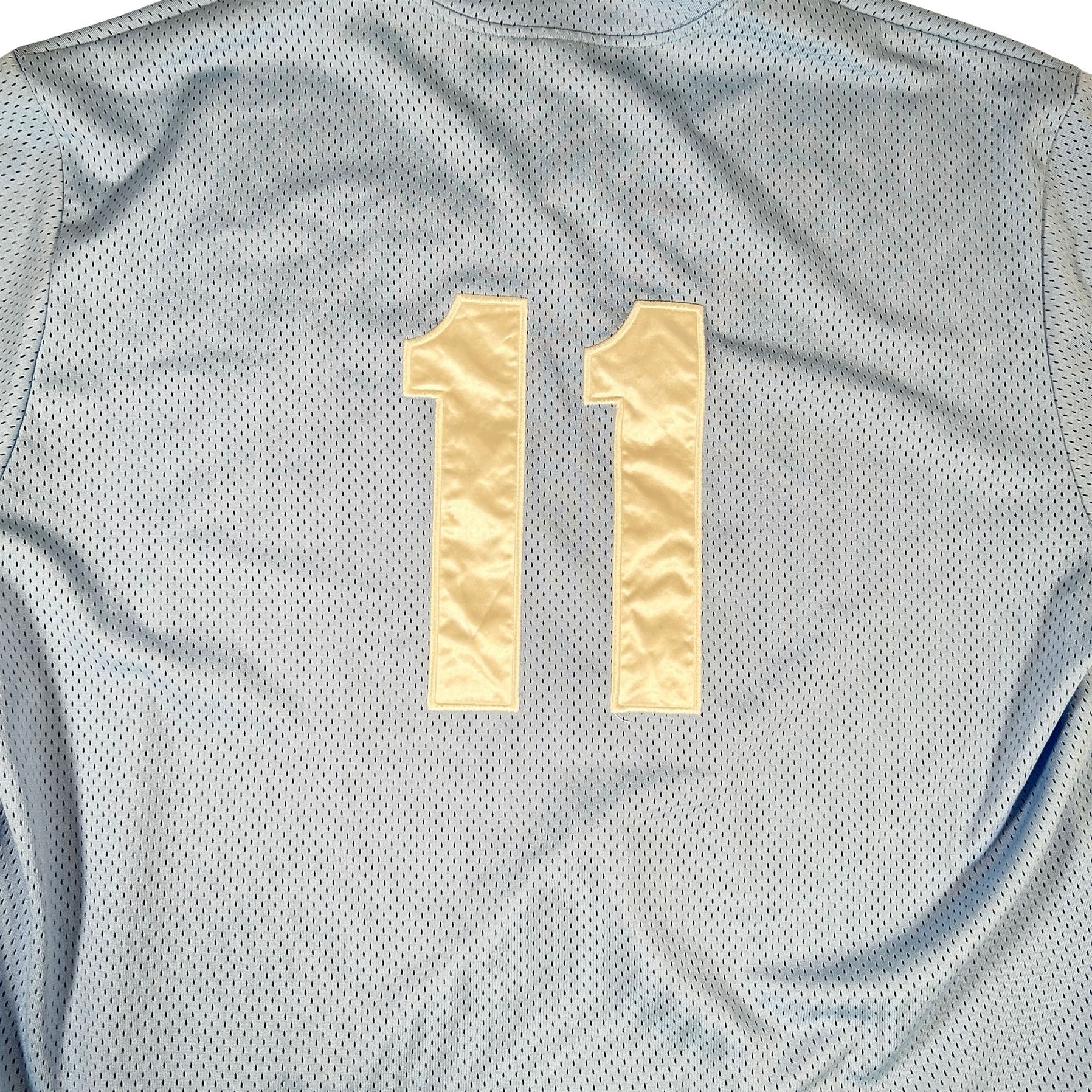 Supreme London Shop S Logo Baseball Henley Light Blue [USED] - XL (Used)